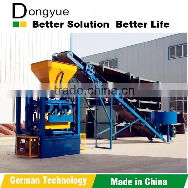 Saudi Arabic market QTM6-25 movable concrete block making machine with new design