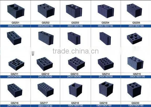 QT40-1 manual cement block making machine