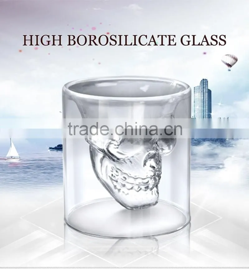 200ml china supplier hot sell borosil double wall cold magic mug