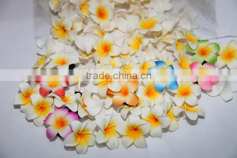 2014 Yiwu Aimee plumeria frangipani hair clip accessories,artificial frangipani(AM-JJ-04)