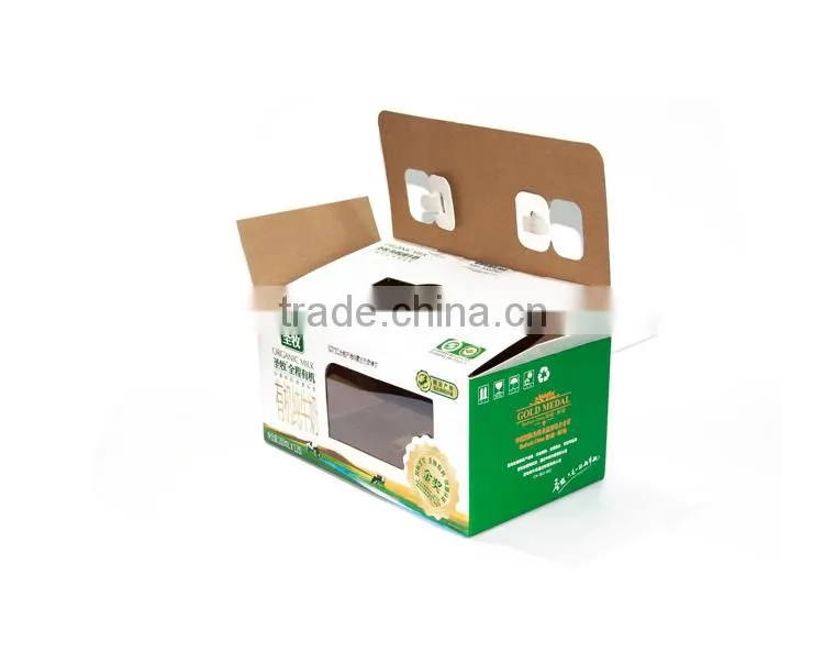 Beverage carton with plastic handle
