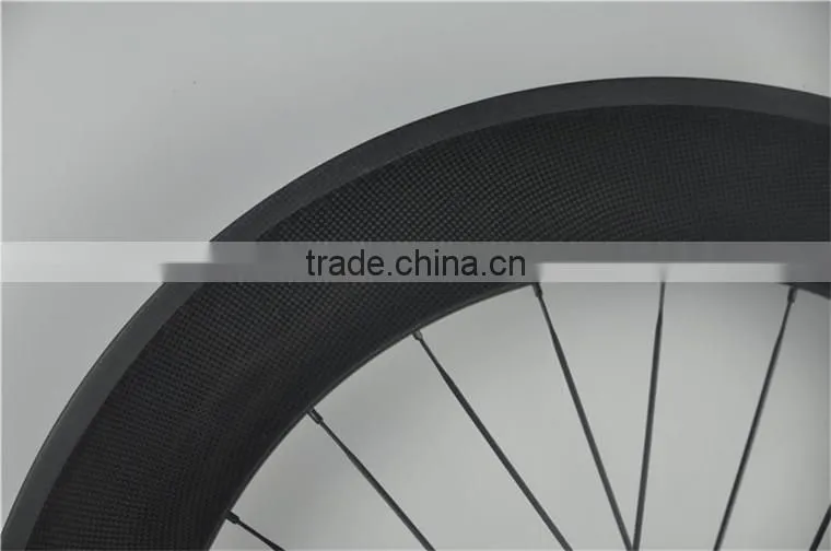 Bicycle wheel rims, tubular 60mm Depth 700c road bicycle full carbon rims