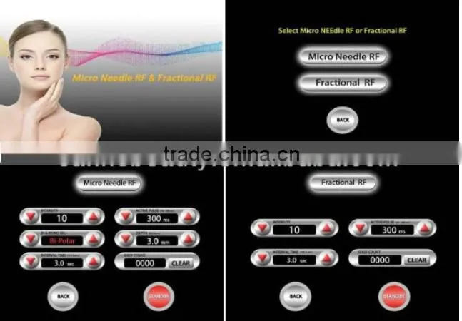Micro needle RF fractional beauty spa machine for scar removal stretch marks removal