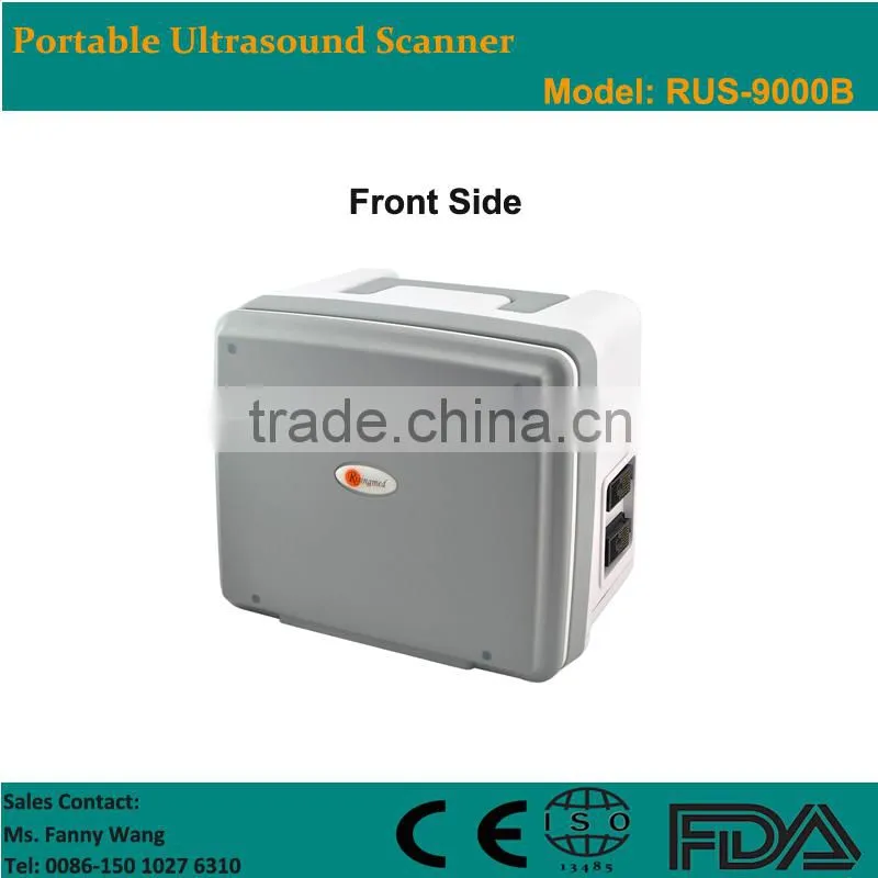 Factory price!CE approved Notebook B-Mode Ultrasound Scanner with 3.5Mhz multi-frequency convex probe RUS-9000B
