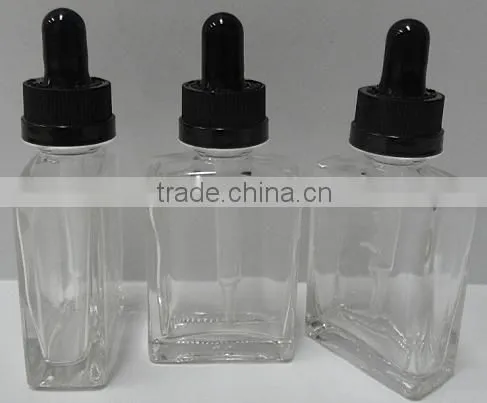 15ml,30ml,50ml e Liquid square glass dropper bottles
