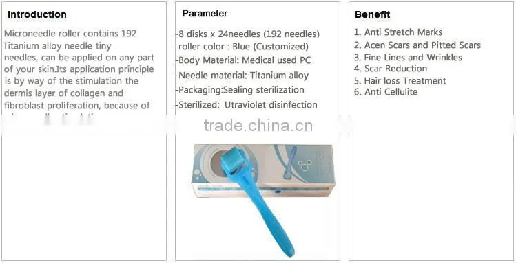 192needles microneedle roller therapy system