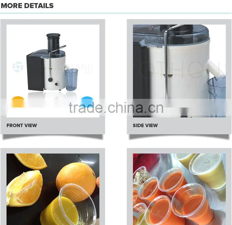 Plastic Shell 2016 Popular Orange Juice Extractor Machine for Sale