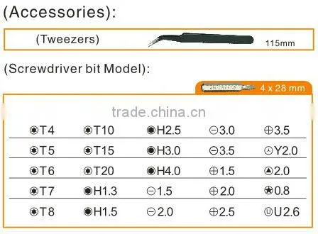 2016 NEW 30 bits in 1 profession screwdriver set for repair