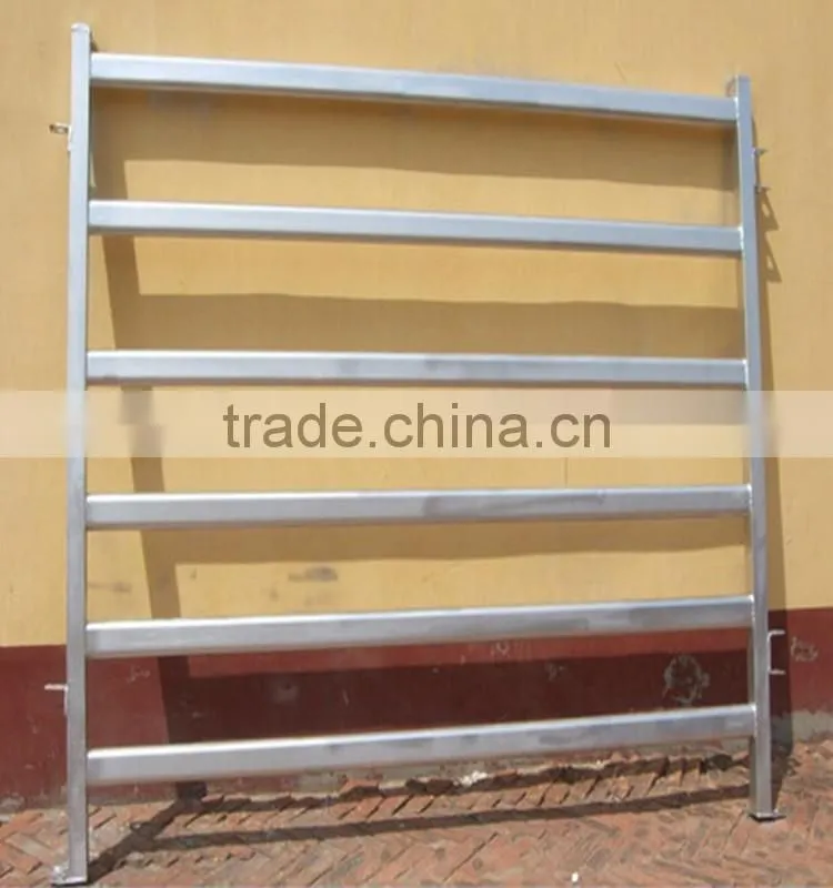 cheap metal tubular holding yards paddock fence rails used fence panel for livestock
