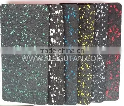 ECO neoflex gym rubber flooring with EPDM fleck
