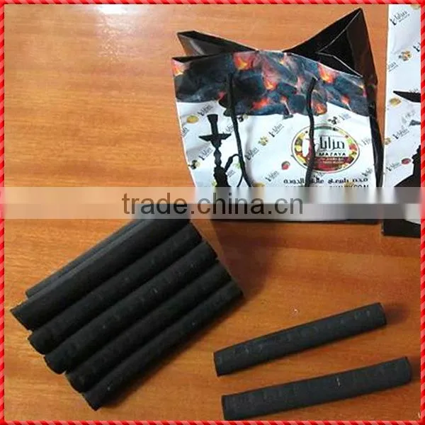 Low ash flameless stick bbq hookah shisha charcoal
