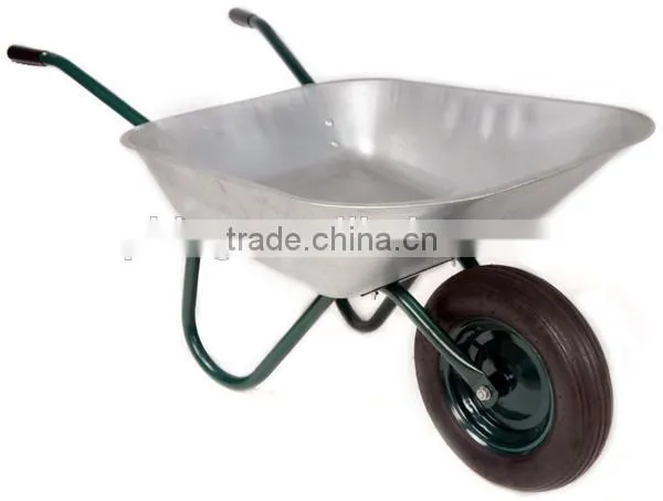 High quality wheelbarrow with galvanized tray for construction WB6204