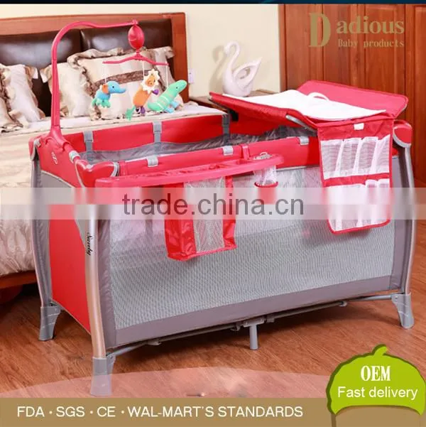 Multifunctional Baby Crib Unique Design Infant Bed with Dolls