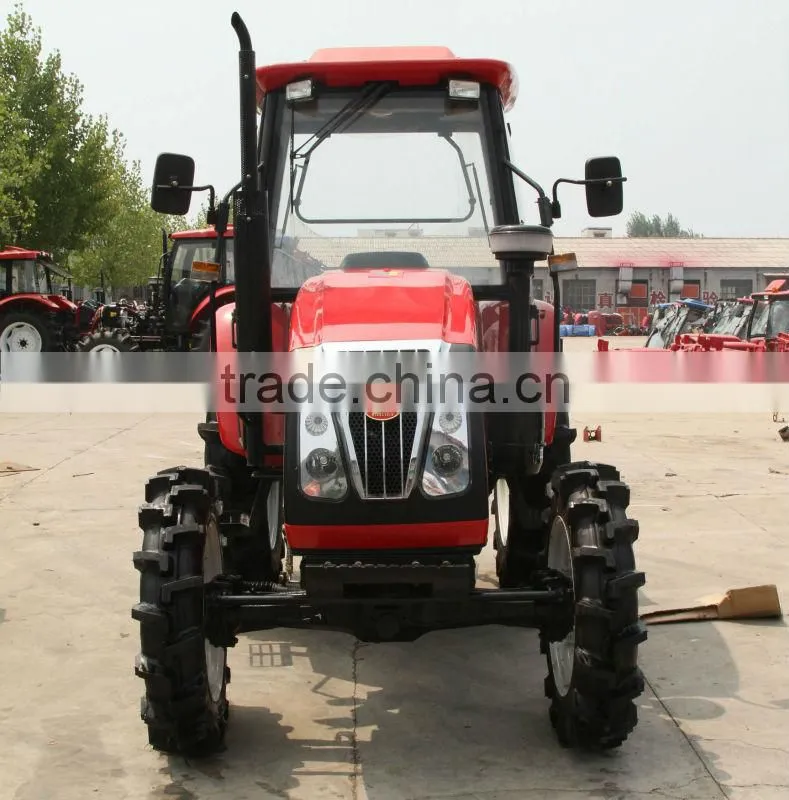 High quantity of sale 85HP 4WD agricultural tractor with cabin and paddy tyre QLN854B