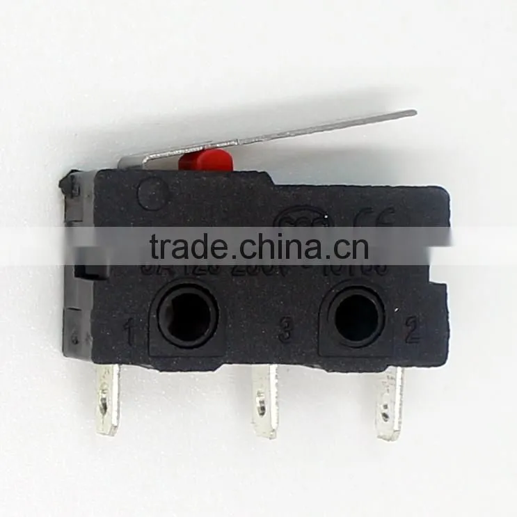 Micro switch 5A 250VAC with short lever