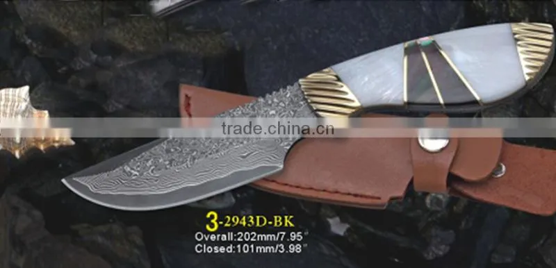 DS-1003 Pakistan damascus steel tactical folding knife