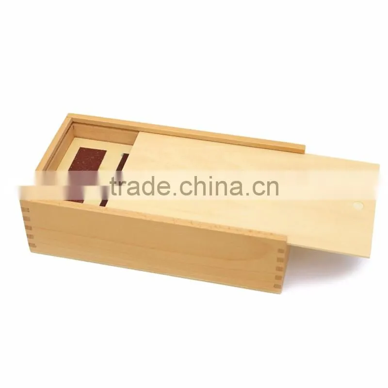 Child educational toy wooden montessori teaching AIDS sensorial touch board