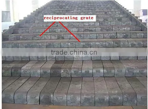 Reciprocating grate hot air generator