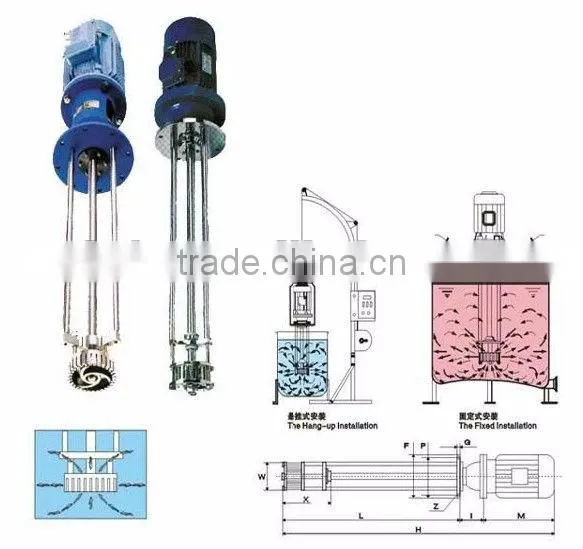 SS304 peanut butter jacketed mixer tank