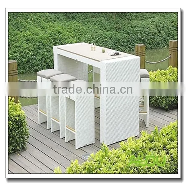 Contemporary Bar Furniture,White Rattan Contemporary Bar Furniture