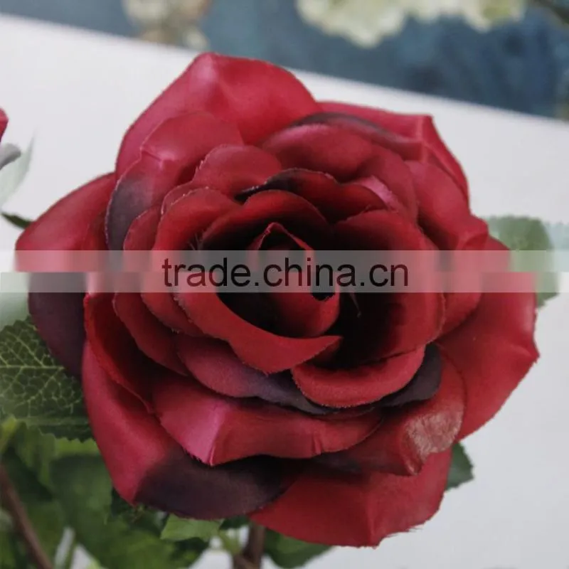 Home desktop decor silk flowers suit artificial rose bonsai