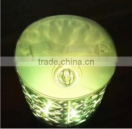 Factory Direct Sale Foldable Solar Inflatable Camping LED Lamp Outdoor Waterproof Portable Camping Colorful Night Light