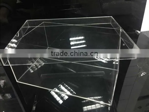 Bespoke Acrylic Shoe Box/Customized Transoparent Plexiglass Boxes With Removable Lid