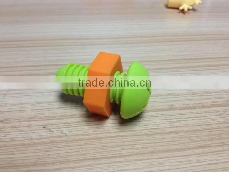 Portable screw shape Tampion silicone champagne stopper