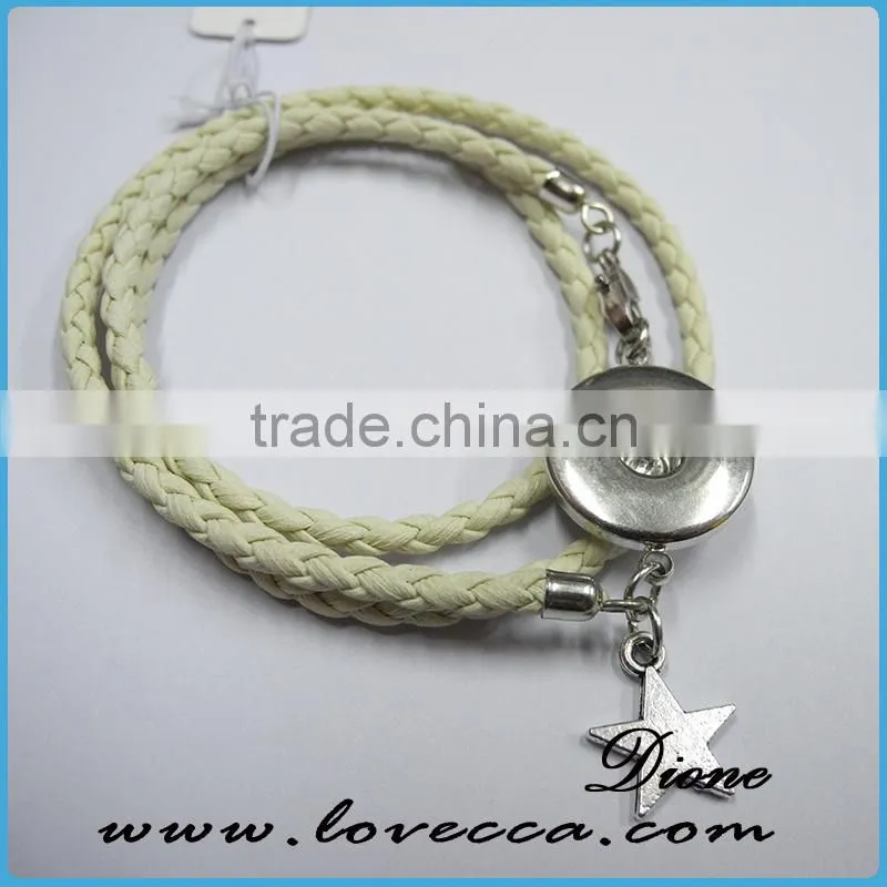 2015 new snap button bracelet snap bracelet