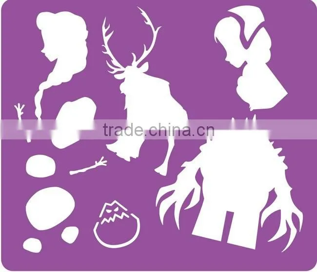 Interesting Cartoon Plastic Drawing Stencil For Kids Funny