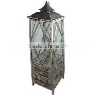 Rustic Style Wooden Lantern