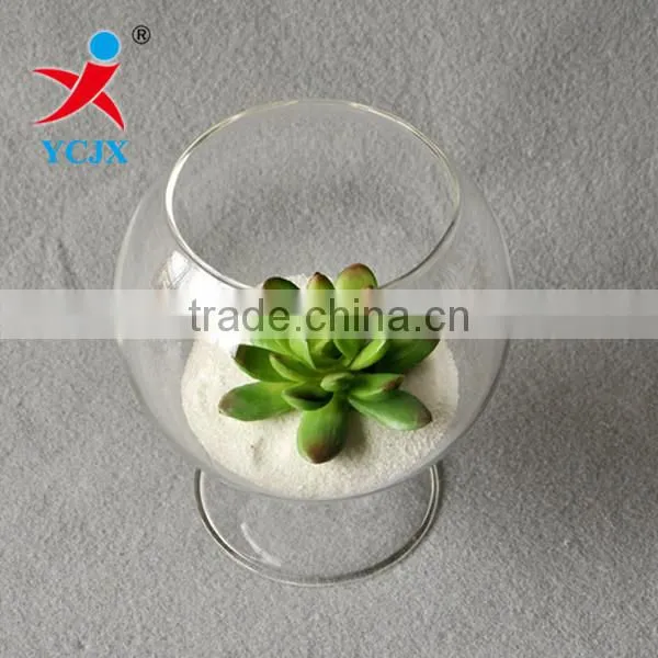 Hand Blown Clear Glass Globe Terrarium Wholesale Decoration