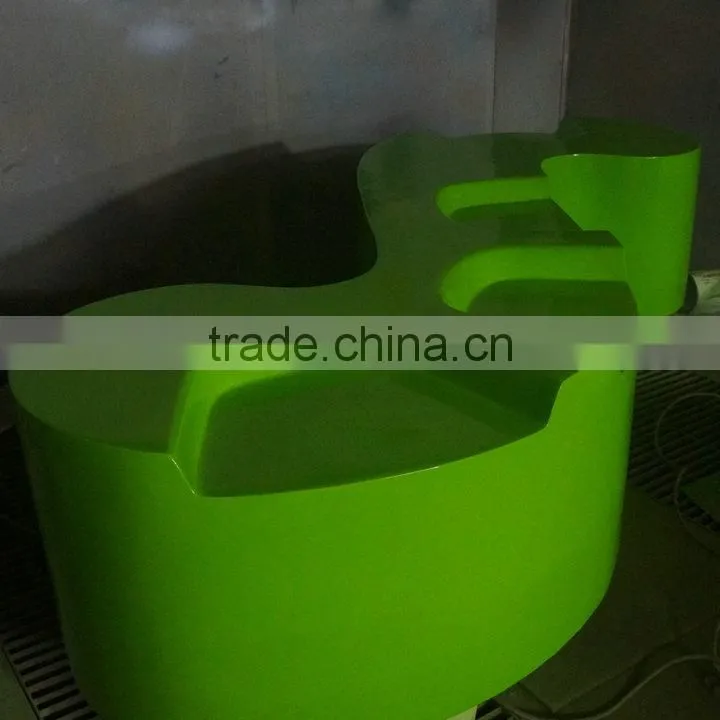 Big green fiberglass leisure chair