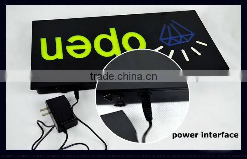 Custom electronic LED light up glowing epoxy resin sign / fancy LED sign board display