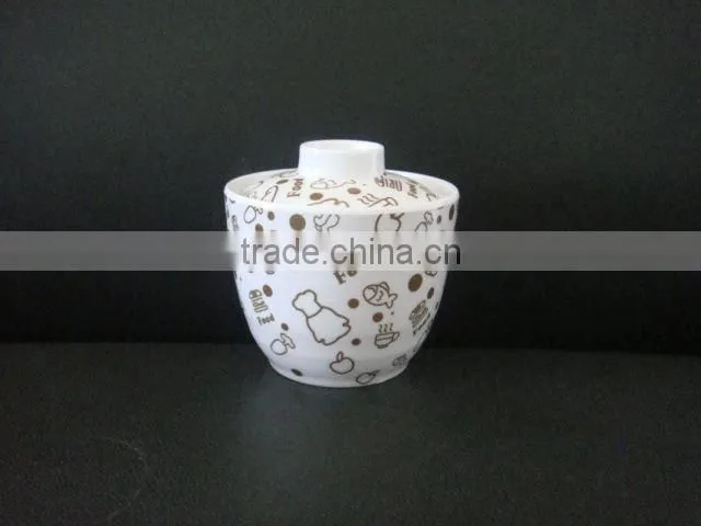 white round melamine soup tureen