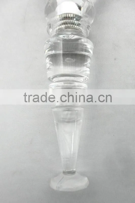 LED high clear acrylic heart shaped wine stopper