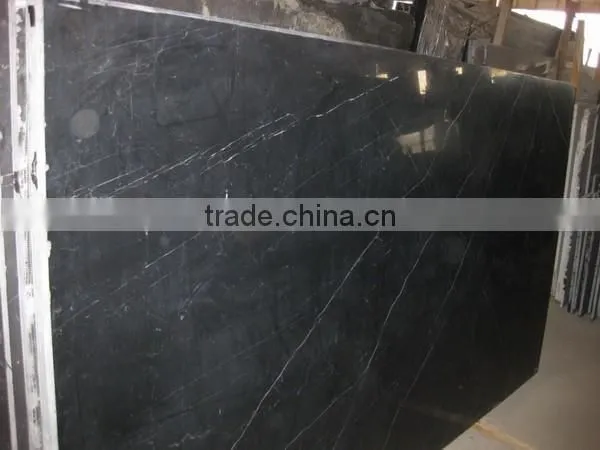 Nero Oriental black marble tile and slab