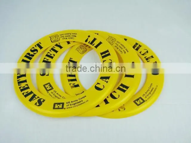 Plastic flying disk