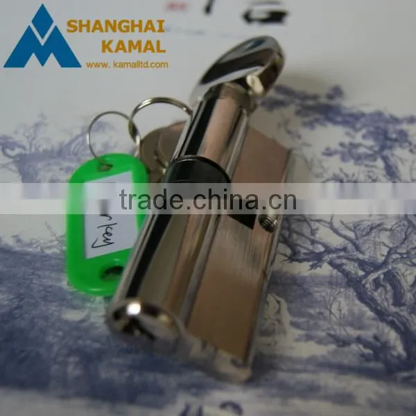 Mortice lock cylinder with knob, single brass cylinder