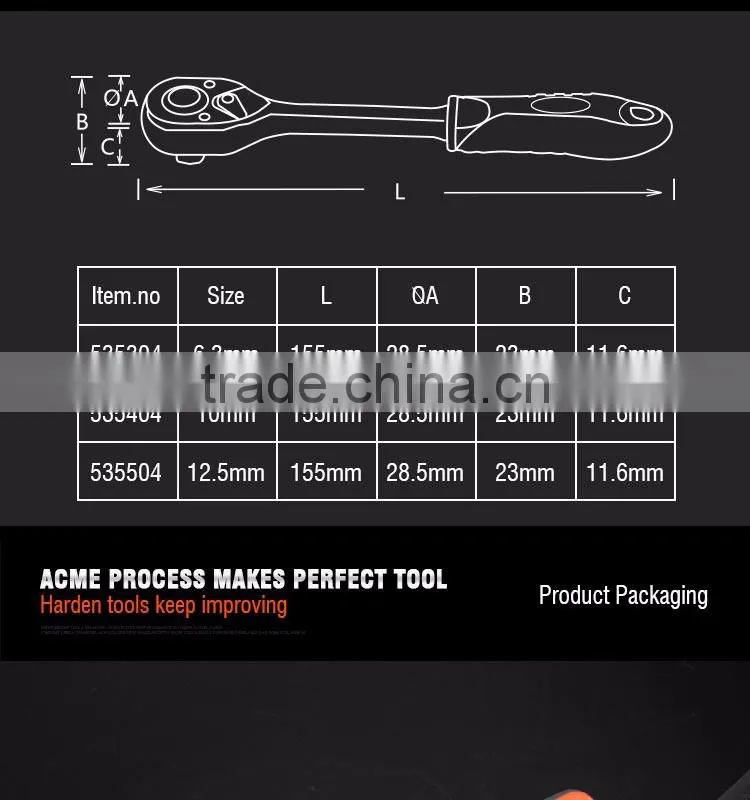 Professional Quick Release Ratchet Wrench adjustable ratchet wrench hexagon ratchet wrenches