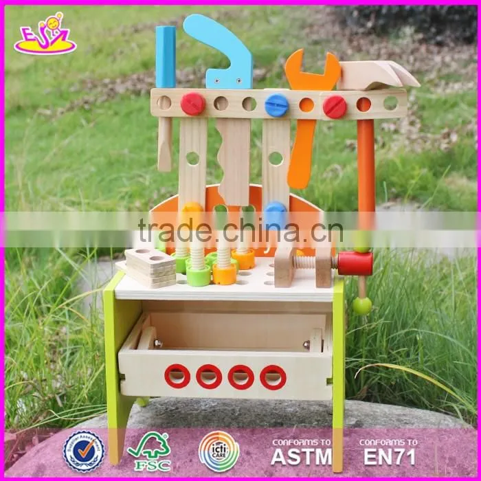 2017 New products preschool toy wooden kids tool bench W03D030