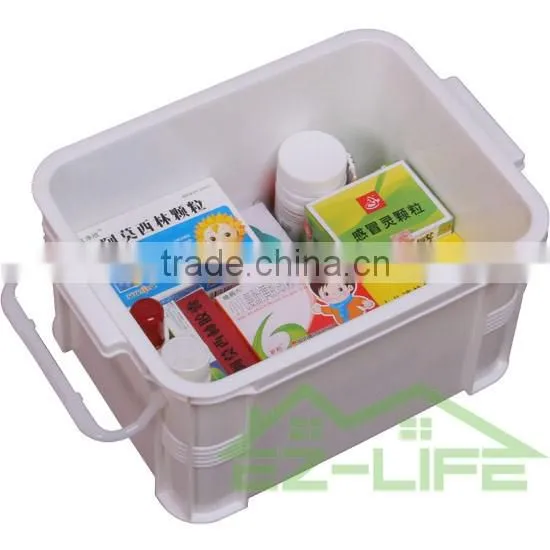 2016 new design plastic rattan plastic medical first aid storage box/organizer/kit/case for home workplace car
