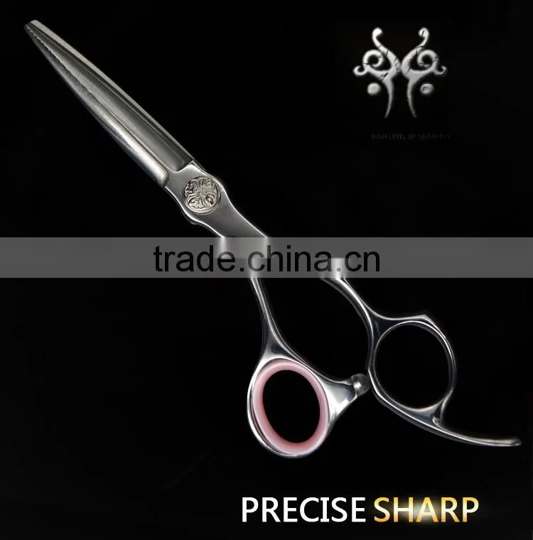 GU-575G JC158 High quality damascus layer steel hair cutting scissors with beautiful finger