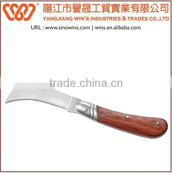 A22030 Stainless Steel Single Blade Folding Knife with Plastic Handle