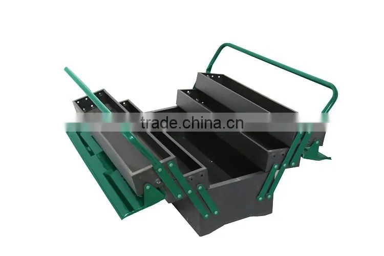 High Quality Empty Toolkit,Three Layers Metal Tool Box