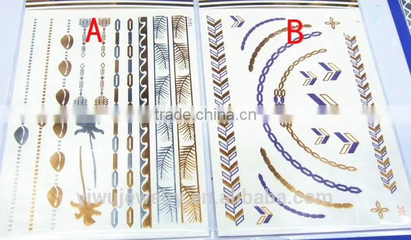 T001-010 Sexy Women Body Printing Temporary Tattoo Sticker
