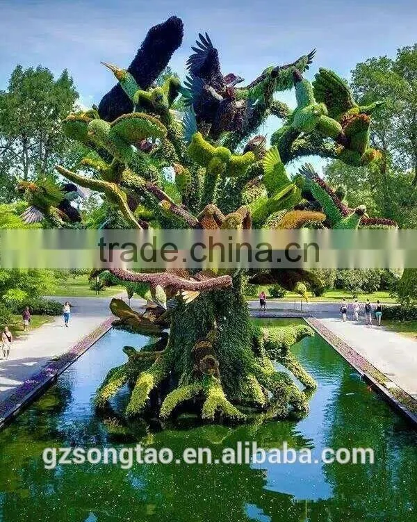 artificial topiary birds and animals artificial grass landscaping animal for garden