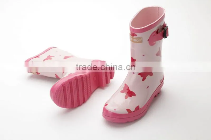 pretty rubber rain boots for woman