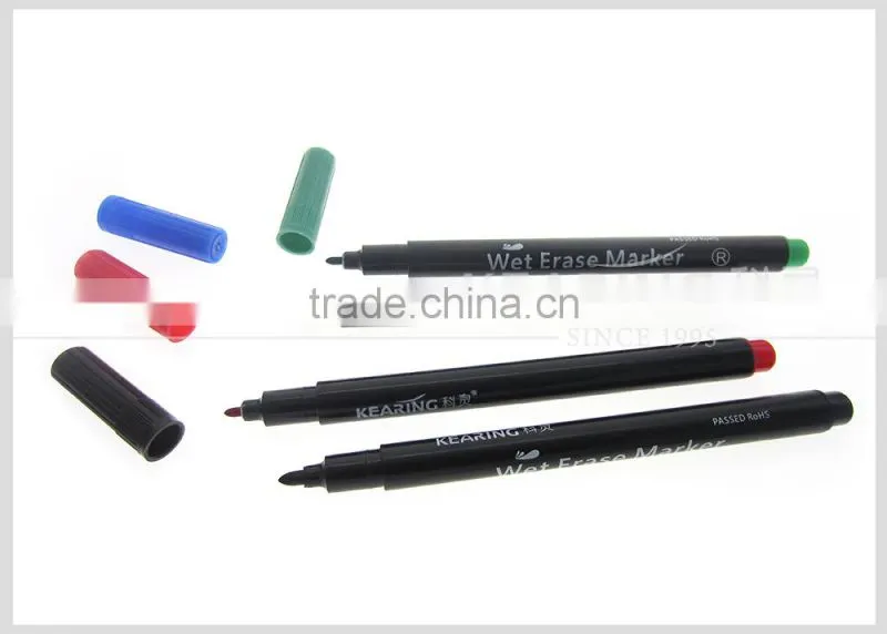 Kearing wet erase marker for glass marking and plastic marking cannot be erased by dry wipe WE10
