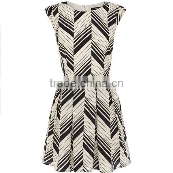 HD-D235 chiffon women dress/OEM ladies dress/factory new design